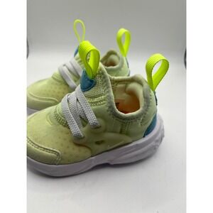 Nike Presto Kids Toddler Shoes Yellow Blue Neon Green Pull Tabs Size 3C